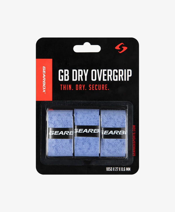 Gearbox Dry Overwrap Grip : Neon Blue (Pack of 3)