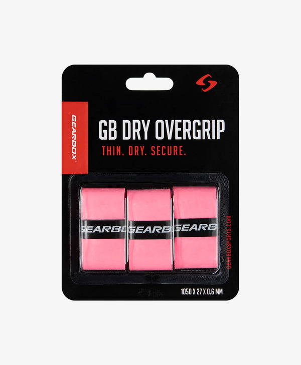 Gearbox Dry Overwrap Grip : Neon Pink (Pack of 3)