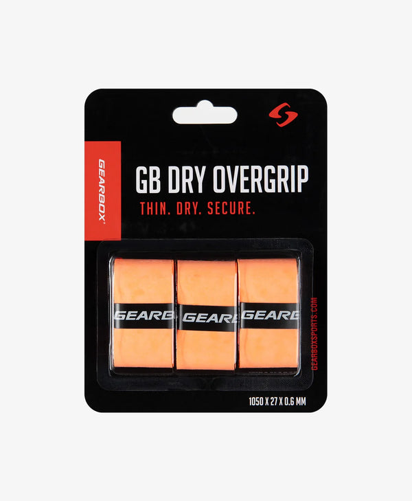Gearbox Dry Overwrap Grip : Neon Orange (Pack of 3)